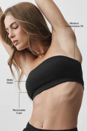 Sujetador bandeau Airbrush – Negro