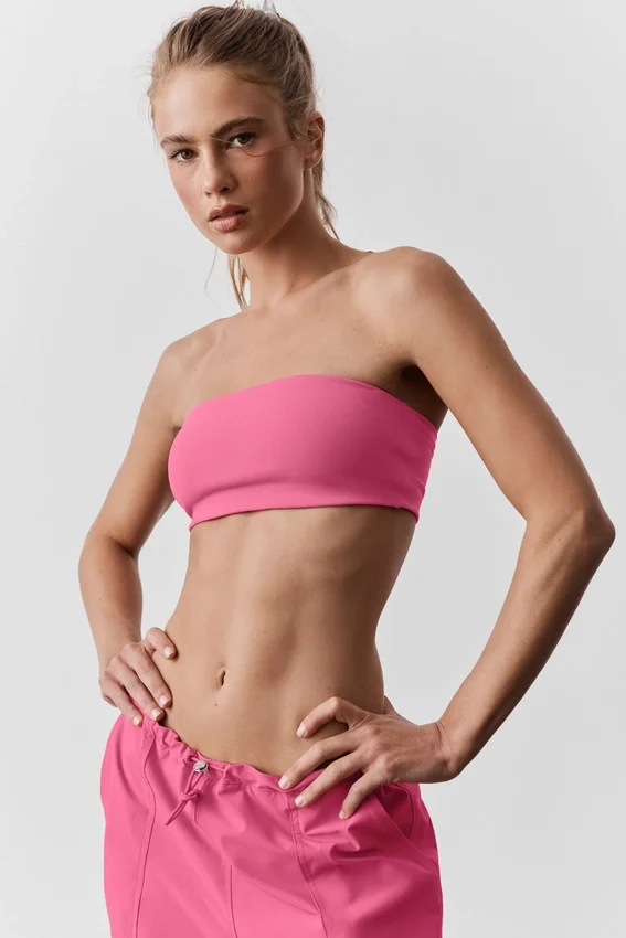 Sujetador bandeau Airbrush - Rosa Paraíso