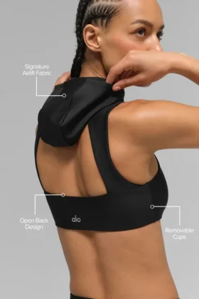 Sujetador con capucha Airlift Light Speed – Negro