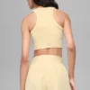 Sujetador de cuello alto Seamless Delight - Amarillo Candlelight