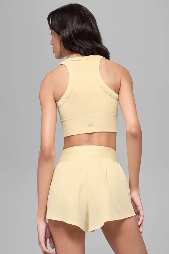 Sujetador de cuello alto Seamless Delight - Amarillo Candlelight