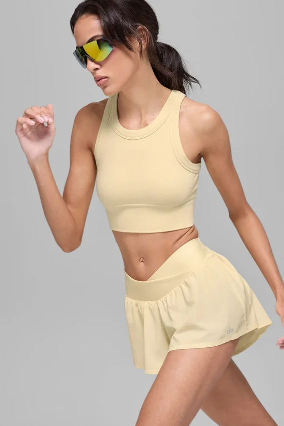 Sujetador de cuello alto Seamless Delight - Amarillo Candlelight
