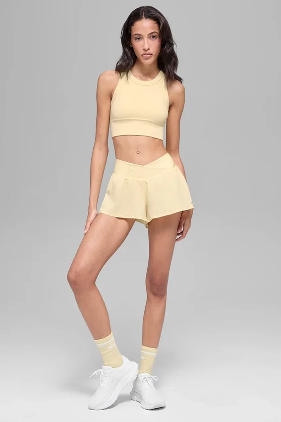 Sujetador de cuello alto Seamless Delight - Amarillo Candlelight