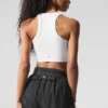 Sujetador de cuello alto Seamless Delight - Blanco