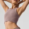 Sujetador de cuello alto Seamless Delight - Gris champiñón