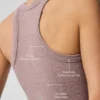 Sujetador de cuello alto Seamless Delight - Gris champiñón