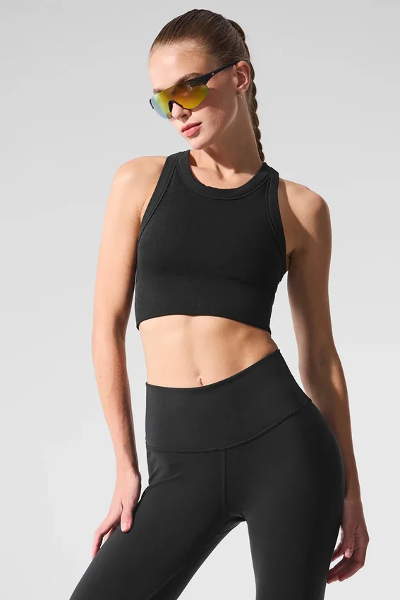 Sujetador de cuello alto Seamless Delight - Negro