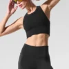Sujetador de cuello alto Seamless Delight - Negro