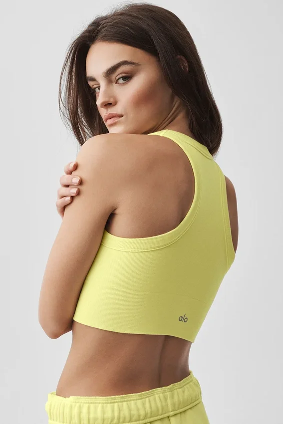 Sujetador de cuello alto Seamless Delight - Sunshine
