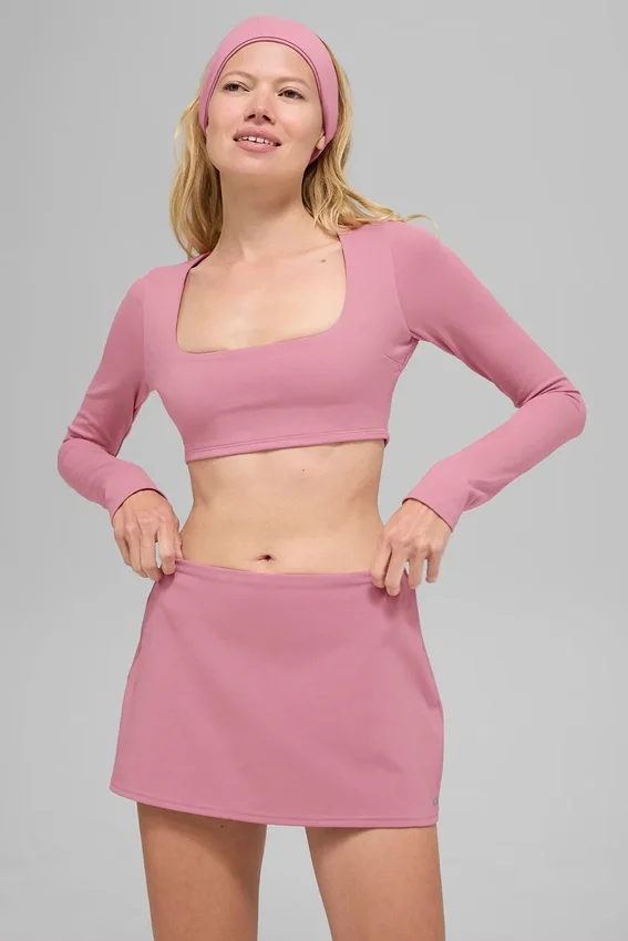 Sujetador de manga larga Alo Softsculpt Precision - Rosa silvestre