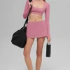 Sujetador de manga larga Alo Softsculpt Precision - Rosa silvestre
