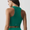 Sujetador Delight de modal sin costuras, con cuello alto y textura acanalada - Emerald Isle