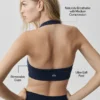 Sujetador halter Alo Softsculpt Feel the Heat - Azul marino