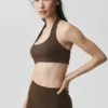 Sujetador halter Alo Softsculpt Feel the Heat - Espresso