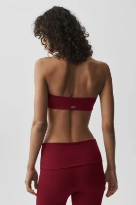 Sujetador halter Alo Softsculpt Feel the Heat – Rojo Summer Romance