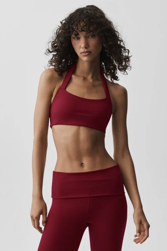 Sujetador halter Alo Softsculpt Feel the Heat - Rojo Summer Romance