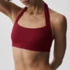 Sujetador halter Alo Softsculpt Feel the Heat - Rojo Summer Romance