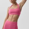 Sujetador halter Alo Softsculpt Feel the Heat - Rosa Paraíso