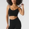 Sujetador Plush Delight sin costuras, cálido para el invierno - Negro