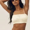 Sujetador Riviera Bloomer de mezcla de lino - Beige arena