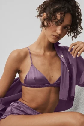 Sujetador Silk Luminous - Beso de ciruela