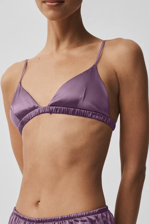 Sujetador Silk Luminous - Beso de ciruela