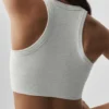 Sujetador sin costuras Delight de cuello alto - Gris claro