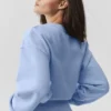 Suéter de cuello redondo Accolade corto - Azul Provenza claro