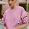 Suéter de cuello redondo Accolade corto - Rosa corazón de caramelo