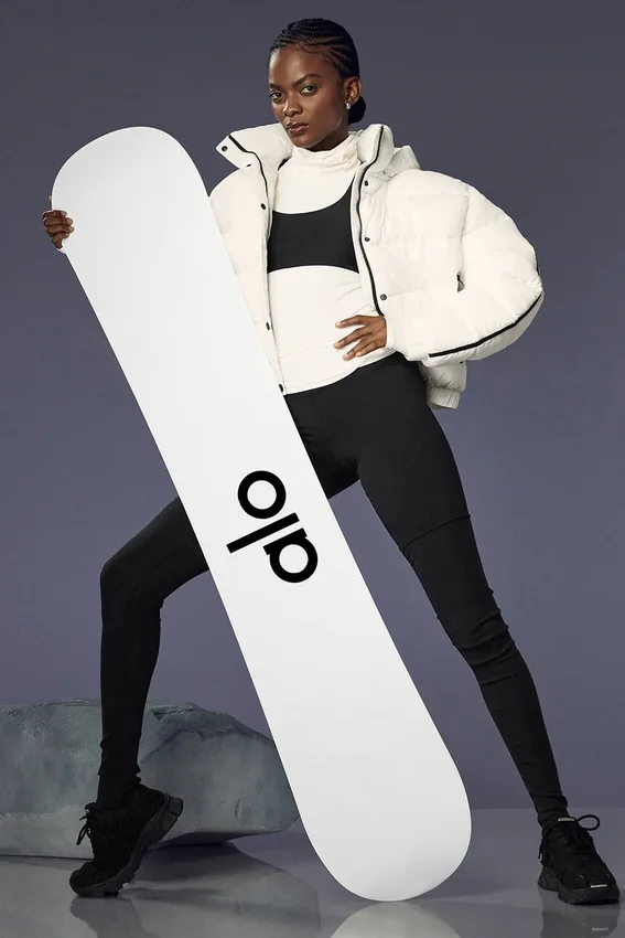 Tabla de snowboard Alo Glacier - Negro/Blanco