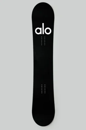 Tabla de snowboard Alo Glacier – Negro/Blanco