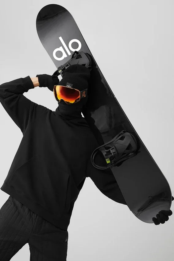 Tabla de snowboard Alo Glacier - Negro/Blanco
