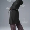 Trench Crinkle on the Move - Negro