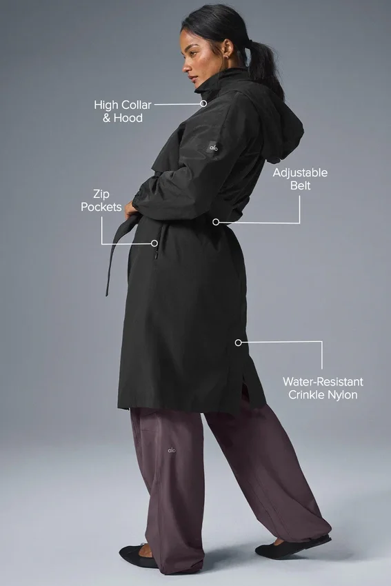 Trench Crinkle on the Move - Negro