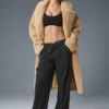 Trench oversize de sherpa - Camel