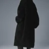 Trench oversize de sherpa - Negro