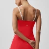 Vestido aerodinámico Airbrush - Rojo brillante/Blanco