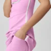 Vestido aerodinámico Airbrush - Rosa corazón de caramelo/Blanco