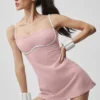 Vestido aerodinámico Airbrush - Rosa vintage/Blanco