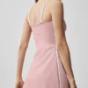 Vestido aerodinámico Airbrush - Rosa vintage/Blanco