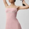 Vestido aerodinámico Airbrush - Rosa vintage/Blanco