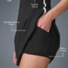 Vestido Airbrush de corte aerodinámico - Negro/Blanco
