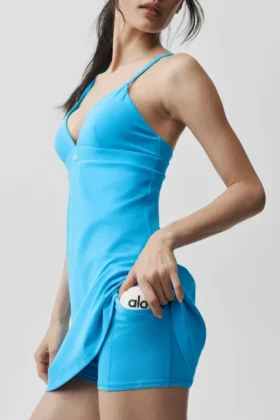 Vestido Airbrush Splendor – Azul celeste