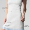 Vestido de punto estilo jersé Tennis Club - Blanco/Azul concha