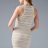 Vestido de punto Sport Play — Marfil/Alabastro