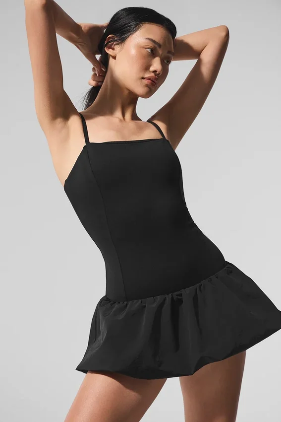 Vestido de tenis Airbrush Love Match - Negro
