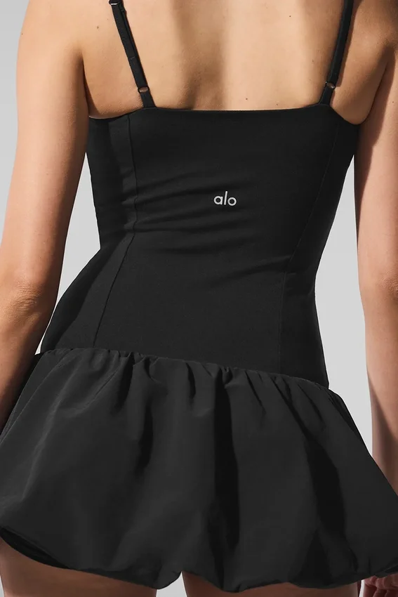 Vestido de tenis Airbrush Love Match - Negro