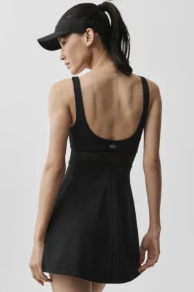 Vestido de tenis Airlift Double Trouble – Negro
