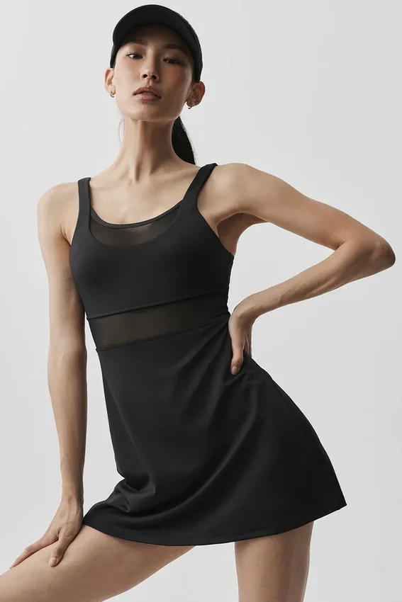 Vestido de tenis Airlift Double Trouble - Negro
