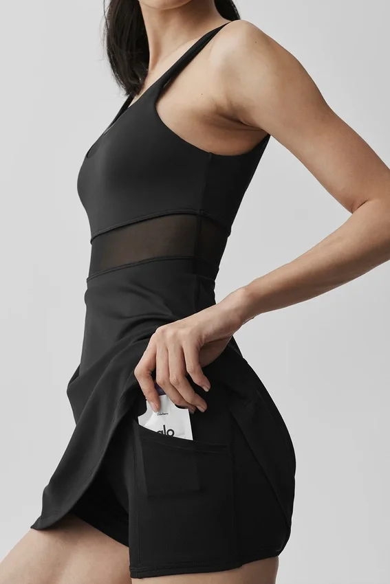 Vestido de tenis Airlift Double Trouble - Negro